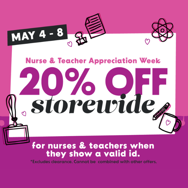 Nurses & Teachers Appreciation: 20% Off